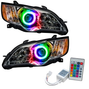 Subaru Legacy Headlight Assemblies - ORACLE Lighting - ColorSHIFT SMD w/ Simple Controller - `08-`09 Subaru Legacy Headlight Assemblies - ORACLE Lighting - ColorSHIFT SMD w/ Simple Controller - `08-`09